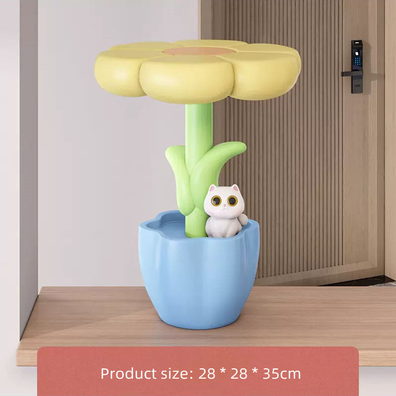 Flower Table Lamp Ornaments Home Decor