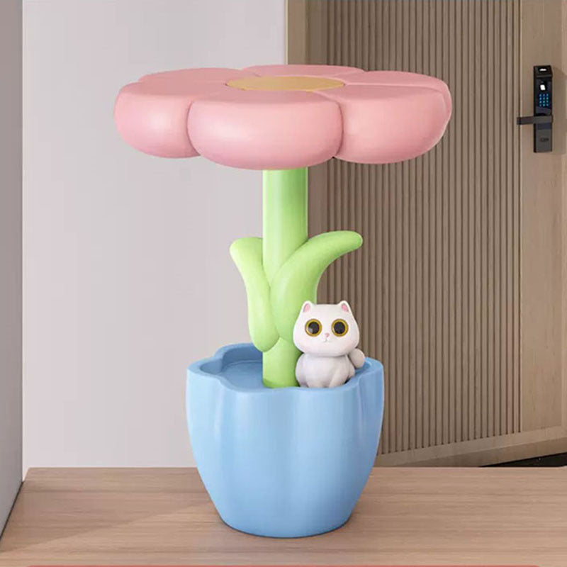 Flower Table Lamp Ornaments Home Decor