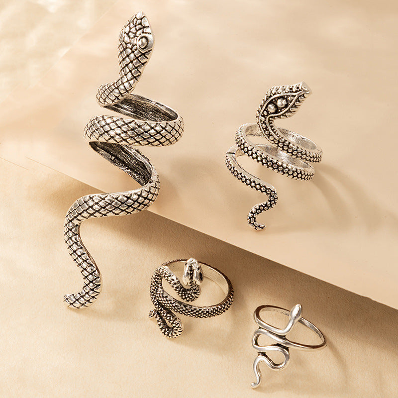 Long Cool Women's Snake Print Ring
