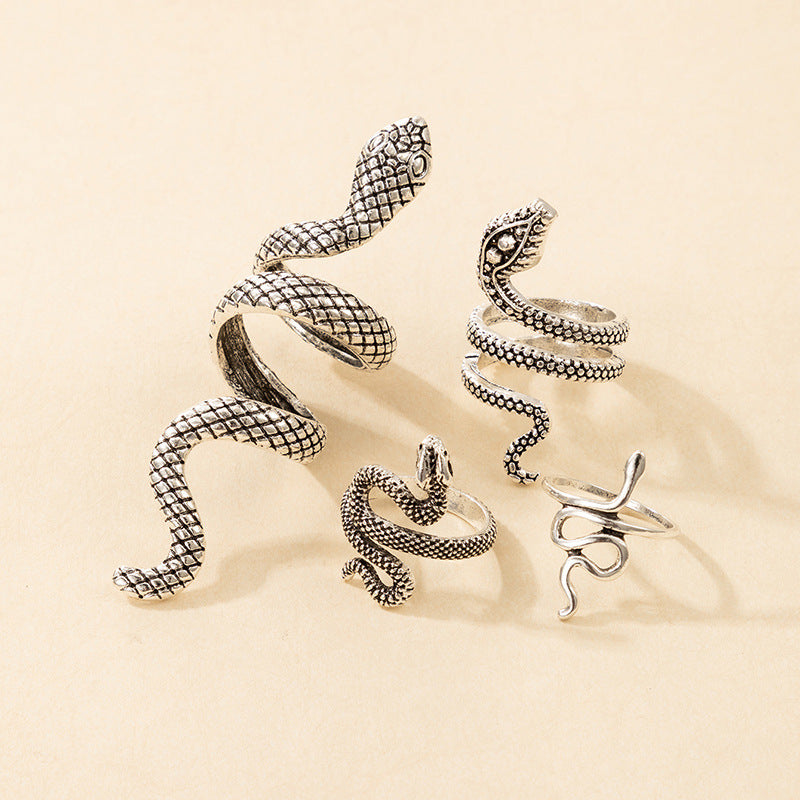 Long Cool Women's Snake Print Ring