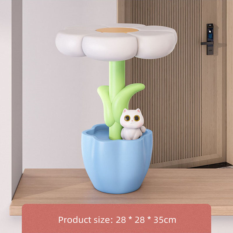 Flower Table Lamp Ornaments Home Decor