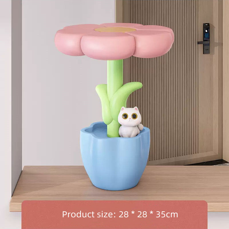 Flower Table Lamp Ornaments Home Decor